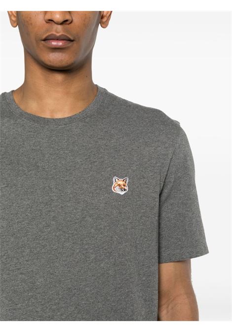 Grey Bold Fox Head T-shirt - men MAISON KITSUNÉ | LM00104KJ0008H170